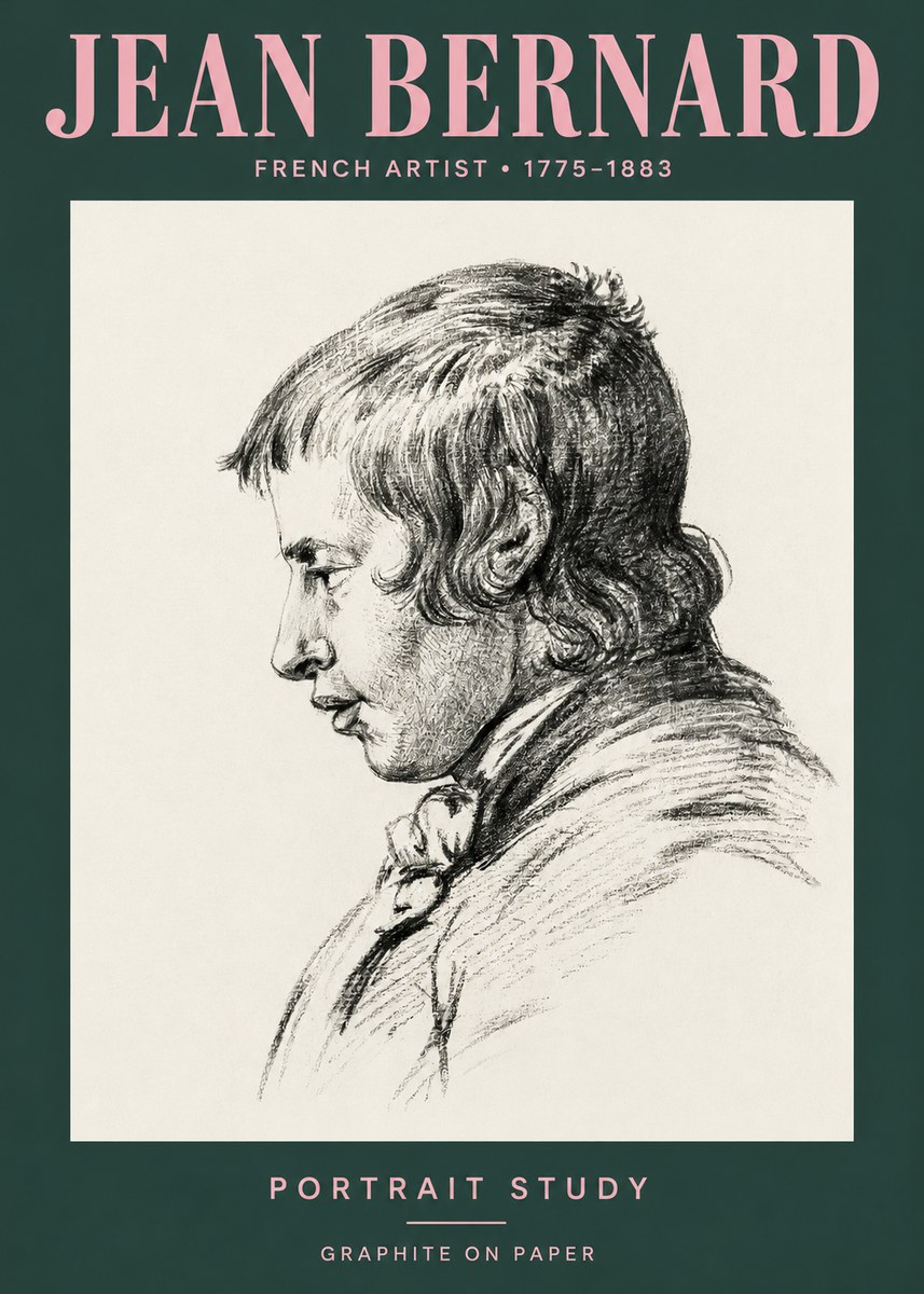 Jean Bernard Portrait Study III No3 - Plakat