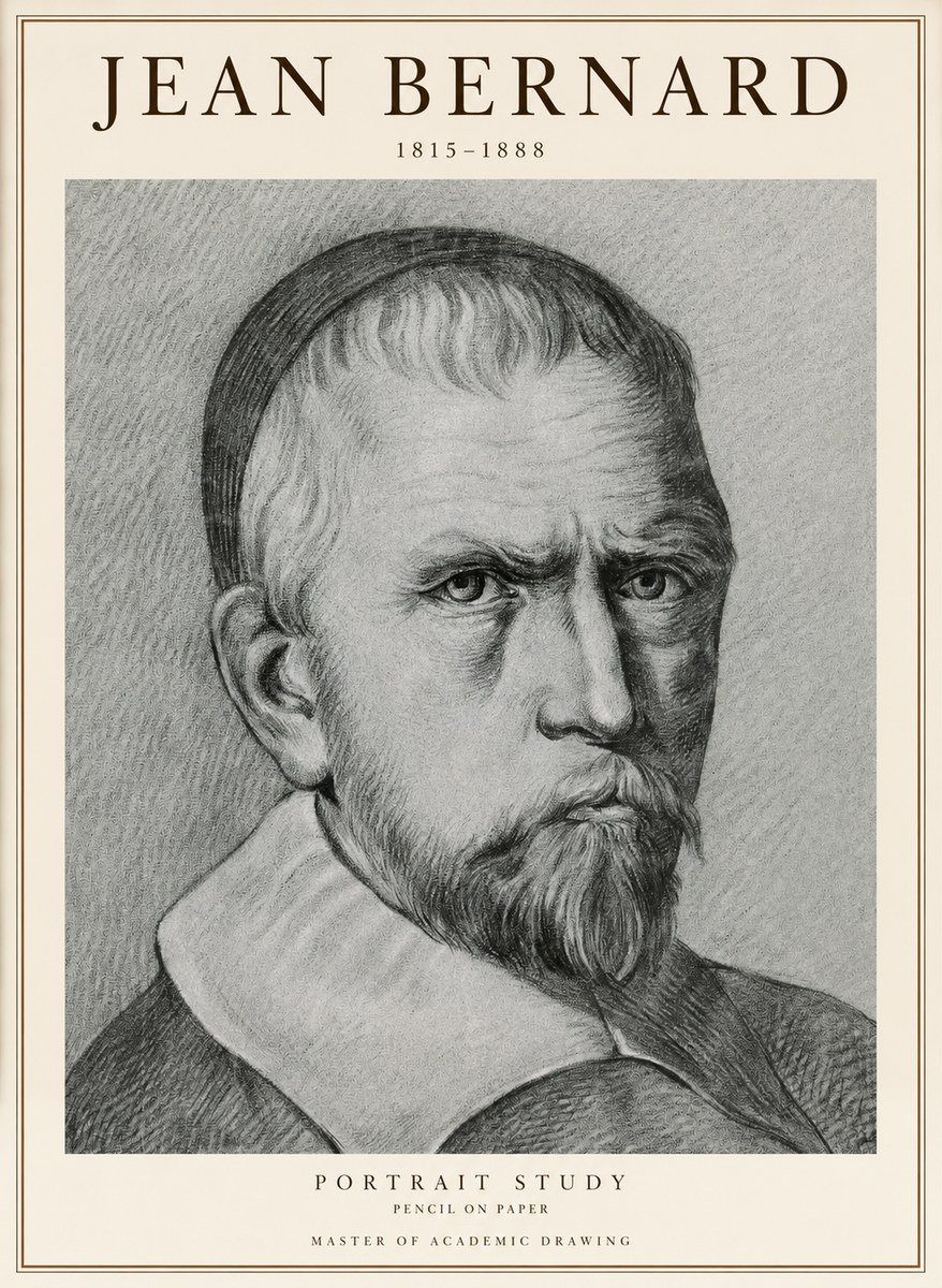 Jean Bernard Portrait Study IV No1 - Plakat