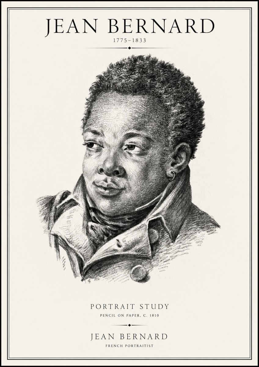 Jean Bernard Portrait Study V No1 - Plakat