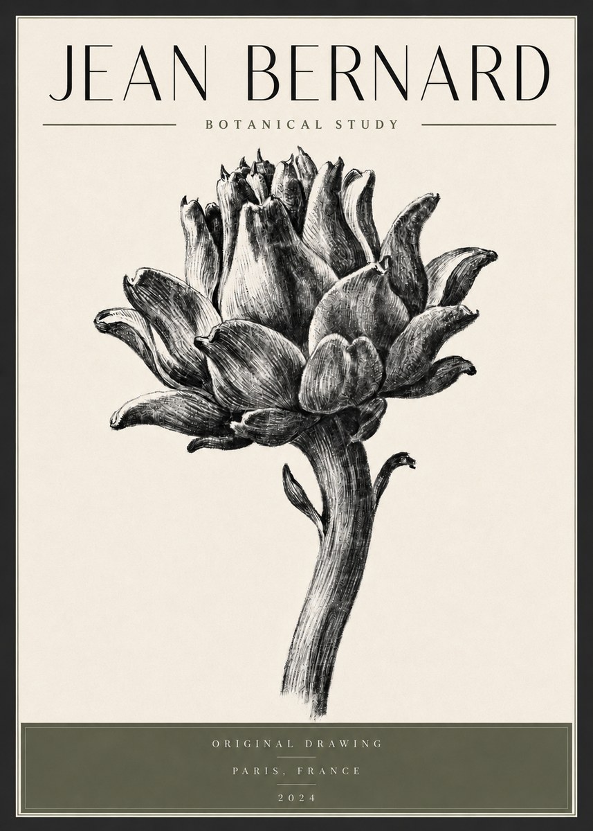 Jean Bernard Botanical Study No3 - Plakat