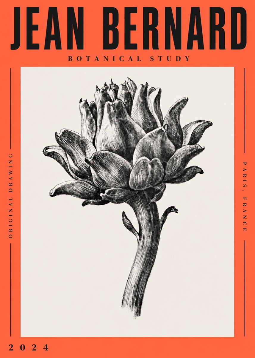 Jean Bernard Botanical Study No4 - Plakat