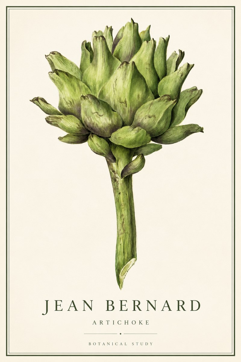Jean Bernard Green Artichoke No3 - Plakat