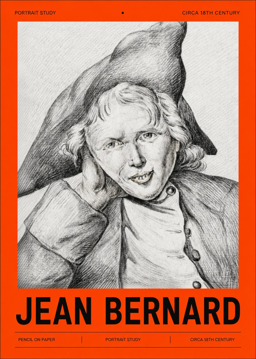 Jean Bernard Portrait Study VII No2 - Plakat