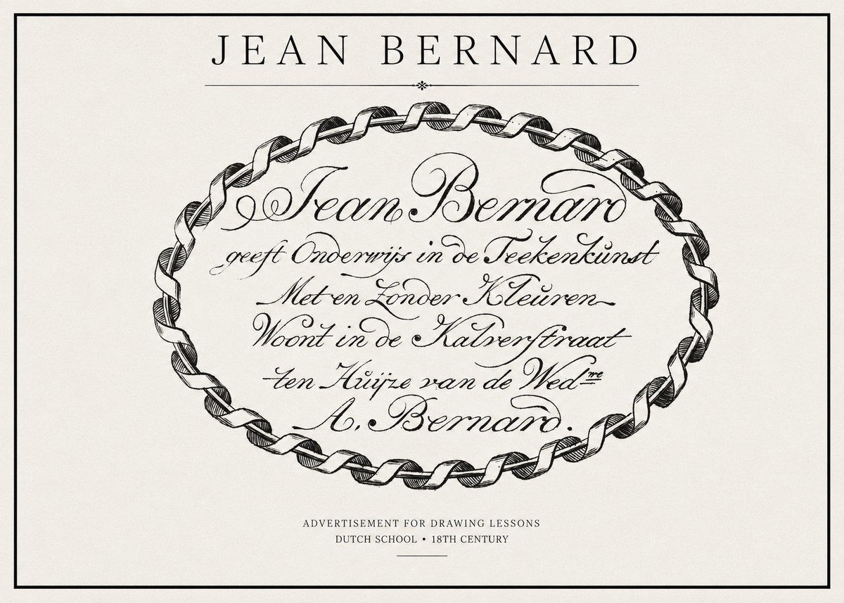 Jean Bernard Jean Bernard - Teacher of the Art of Drawing No2 - Plakat