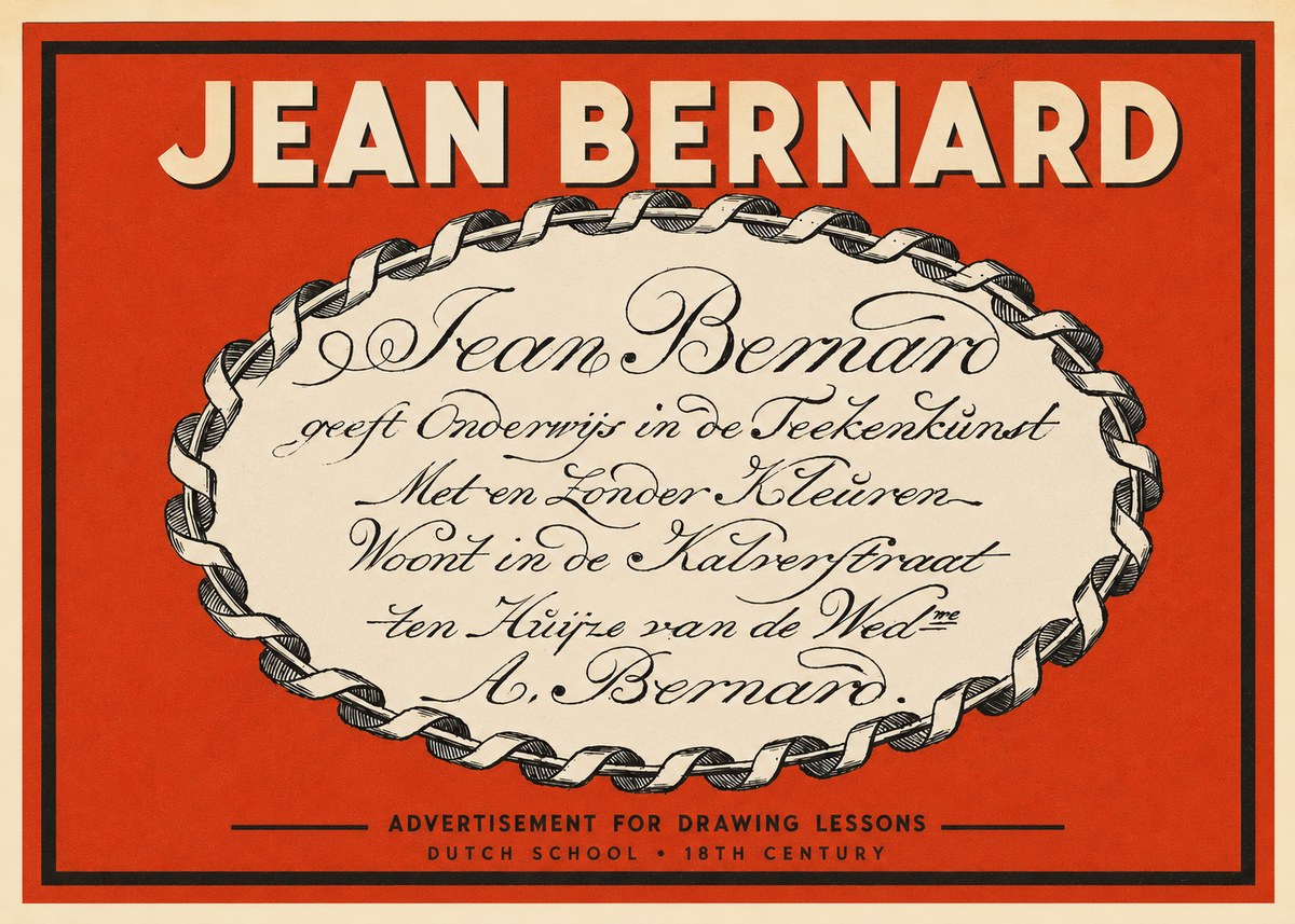 Jean Bernard Jean Bernard - Teacher of the Art of Drawing No3 - Plakat