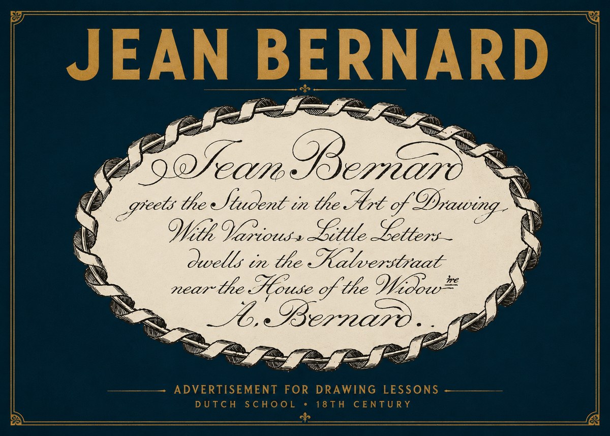 Jean Bernard Jean Bernard - Teacher of the Art of Drawing No4 - Plakat