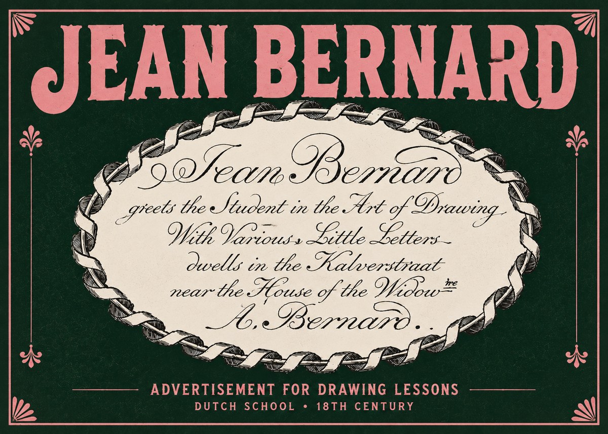 Jean Bernard Jean Bernard - Teacher of the Art of Drawing No5 - Plakat