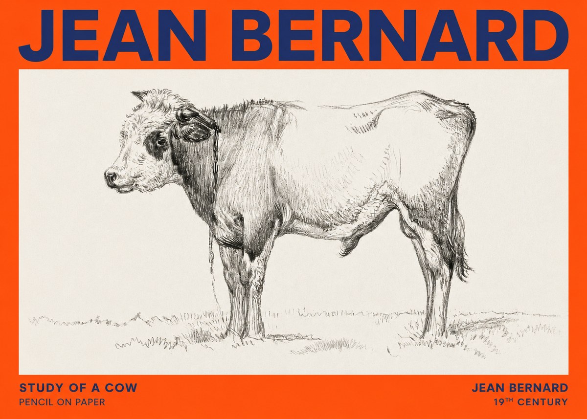 Jean Bernard The Young Bull No6 - Plakat