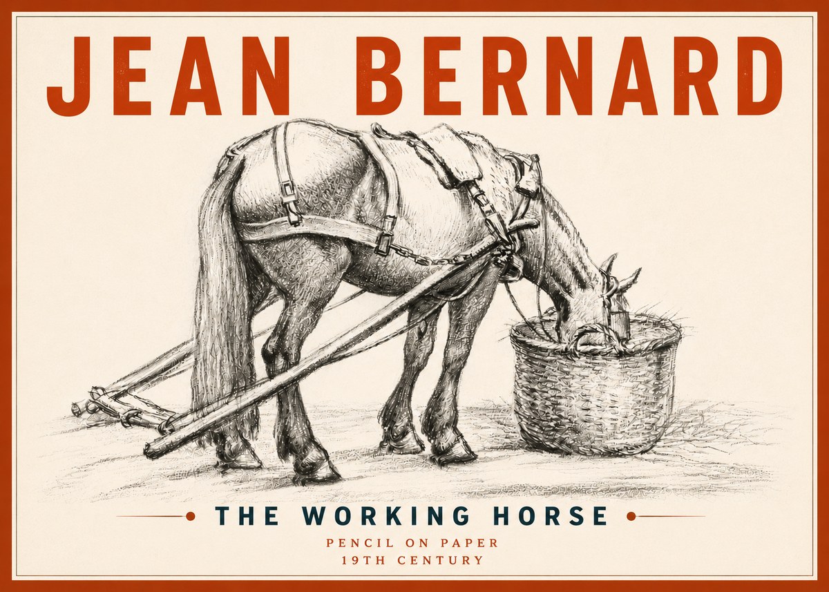 Jean Bernard The Working Horse No5 - Plakat