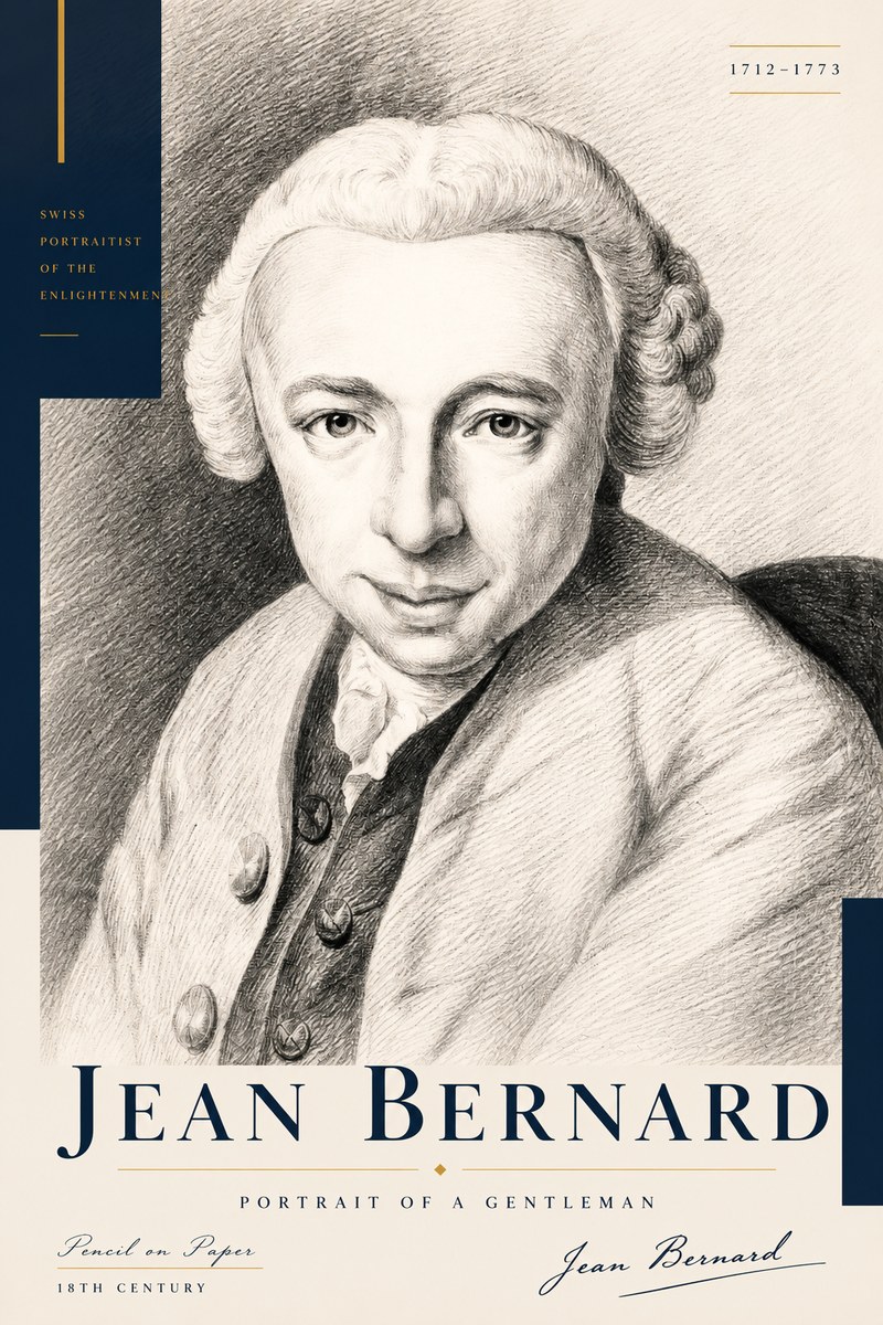 Jean Bernard Portrait of a Gentleman I No3 - Plakat