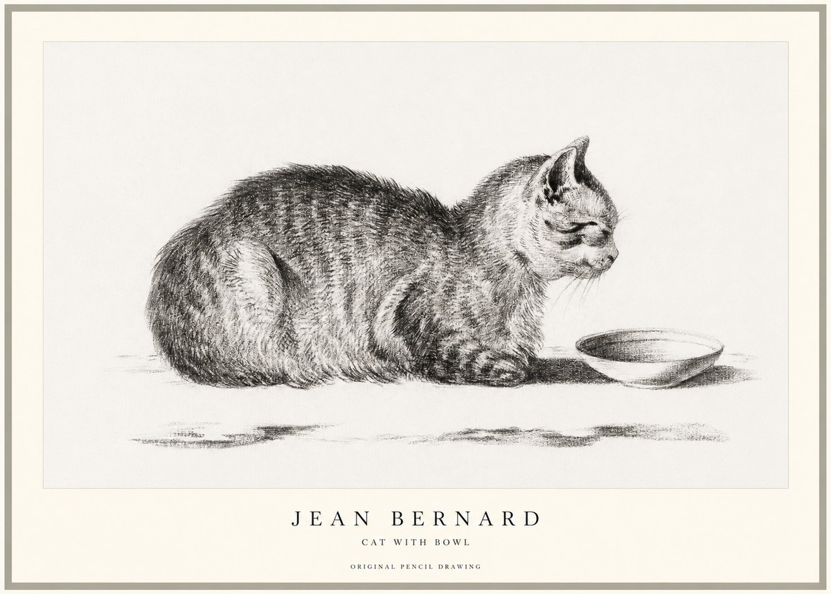 Jean Bernard The Cat No2 - Plakat