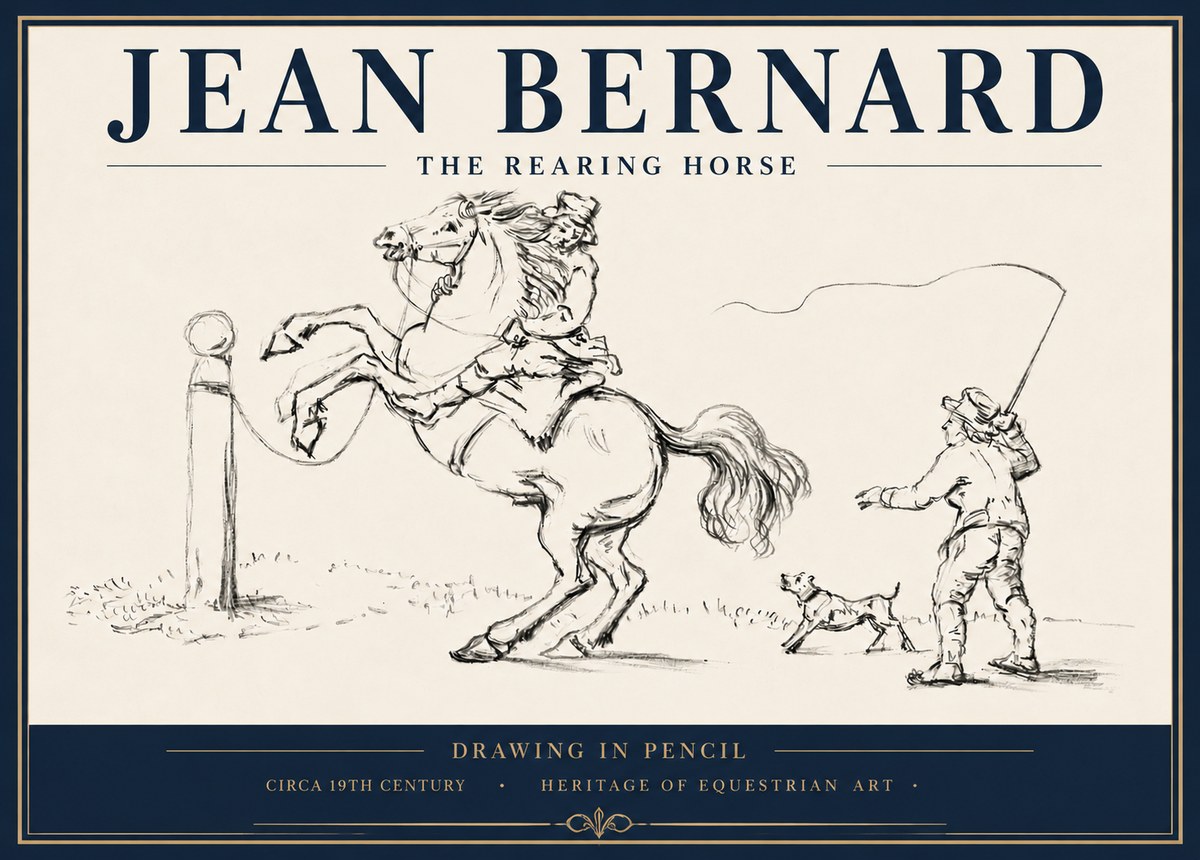 Jean Bernard The Rearing Horse I No5 - Plakat