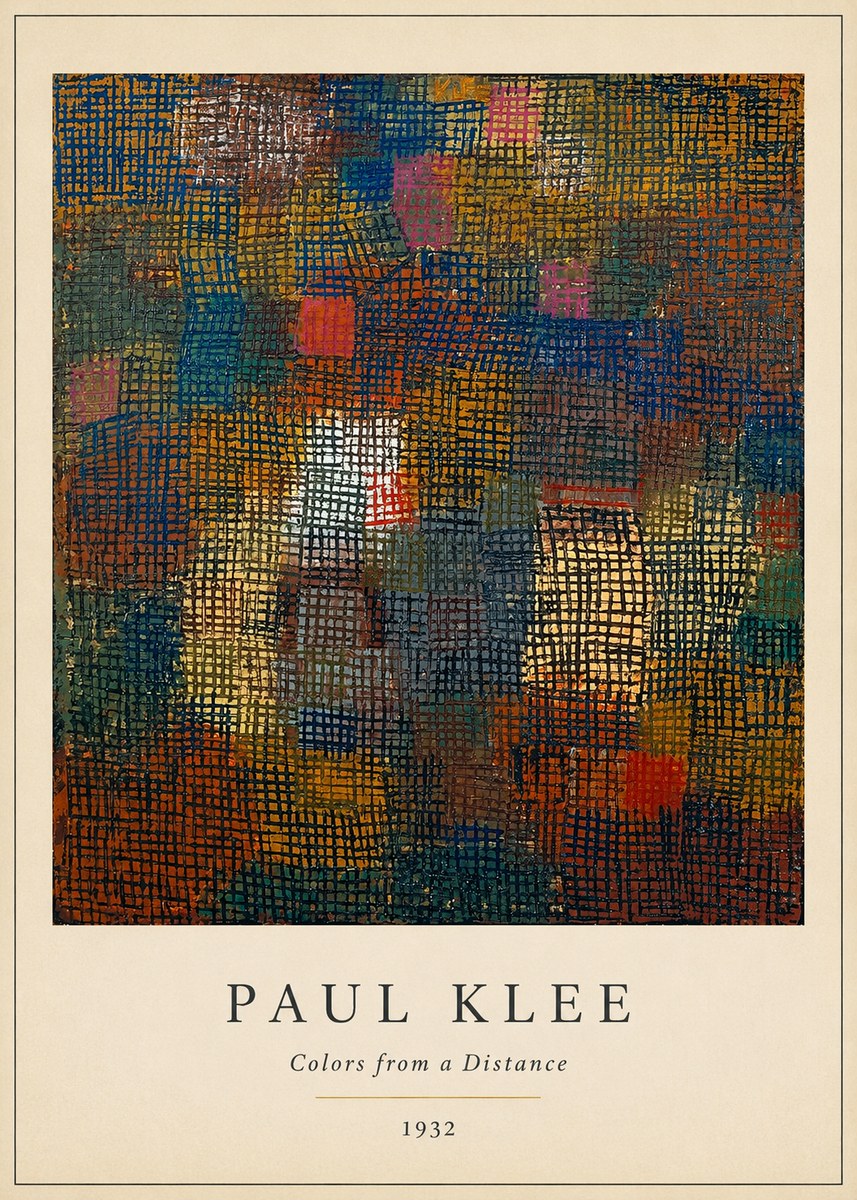 Paul Klee Colors from a Distance No4 - Plakat