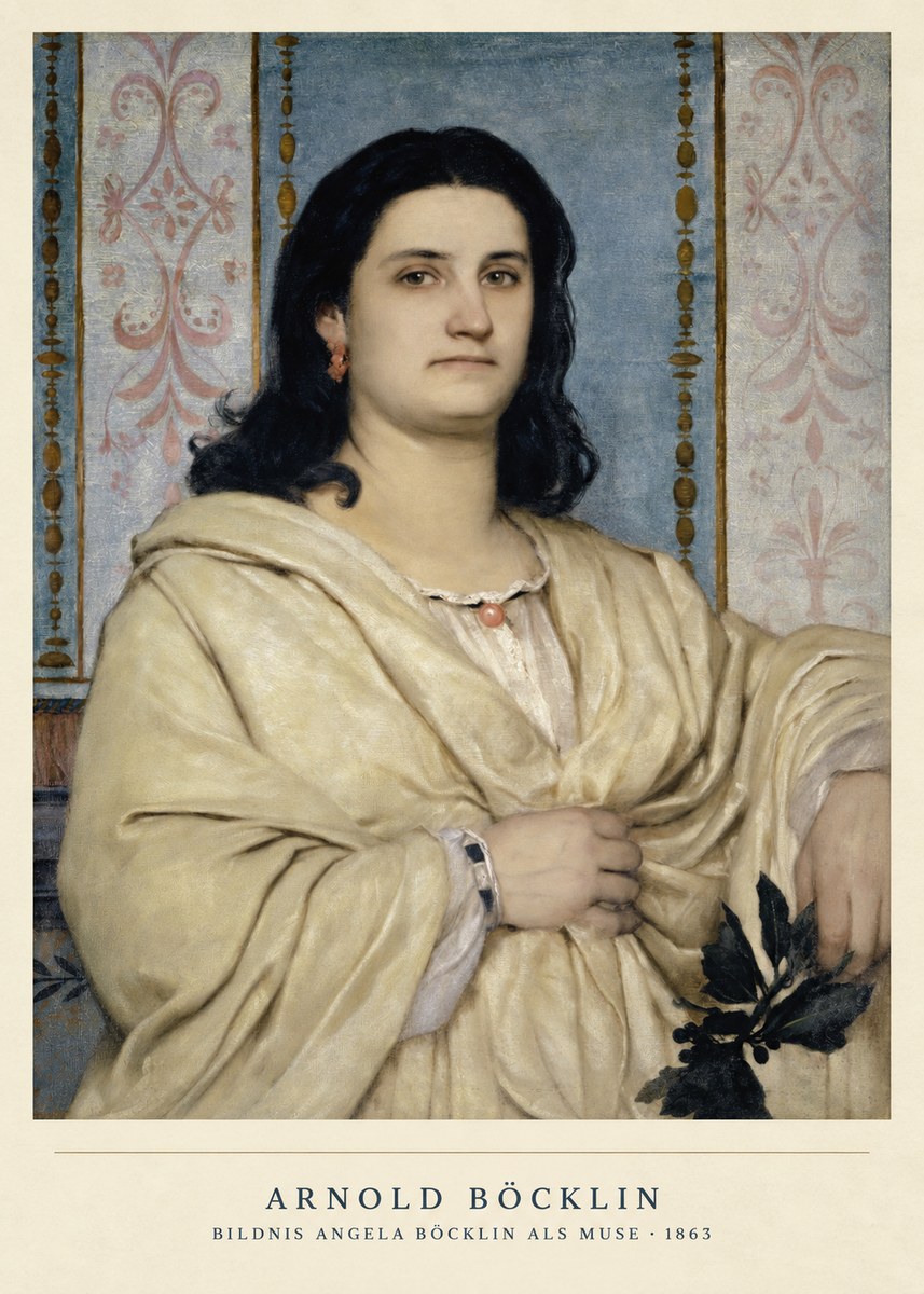 Arnold Böcklin Bildnis Angela Böcklin Als Muse No2 - Plakat