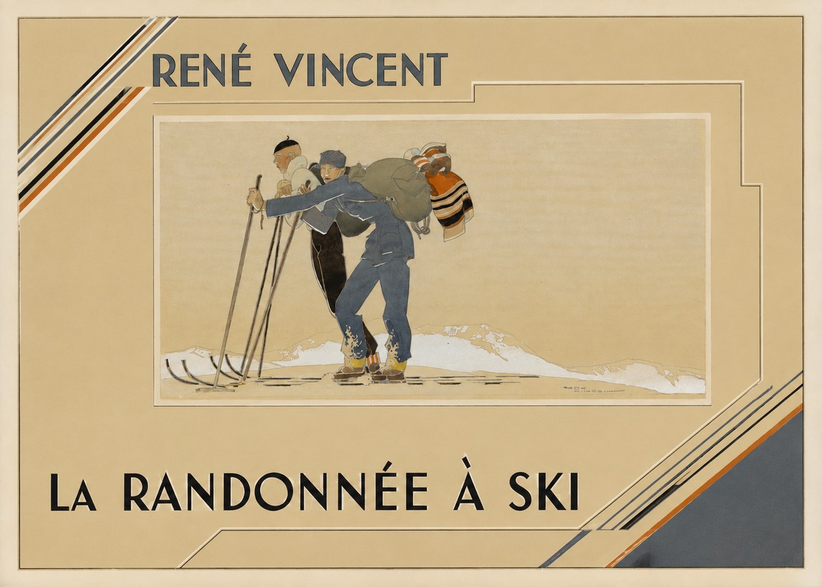 René Vincent La Randonnée À Ski No2 - Plakat