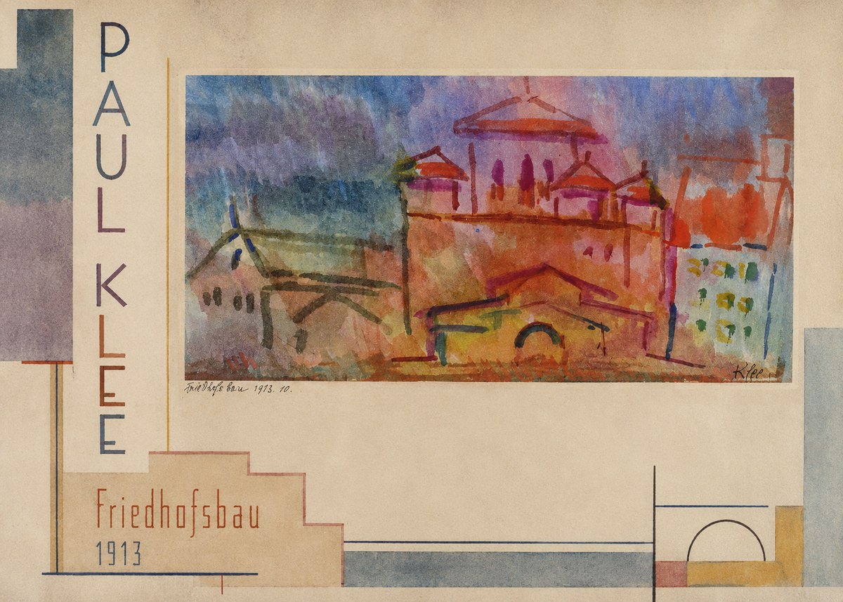 Paul Klee Friedhofsbau No2 - Plakat
