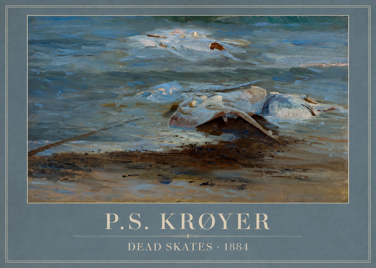 P.S. Krøyer Dead Skates No1 - Plakat