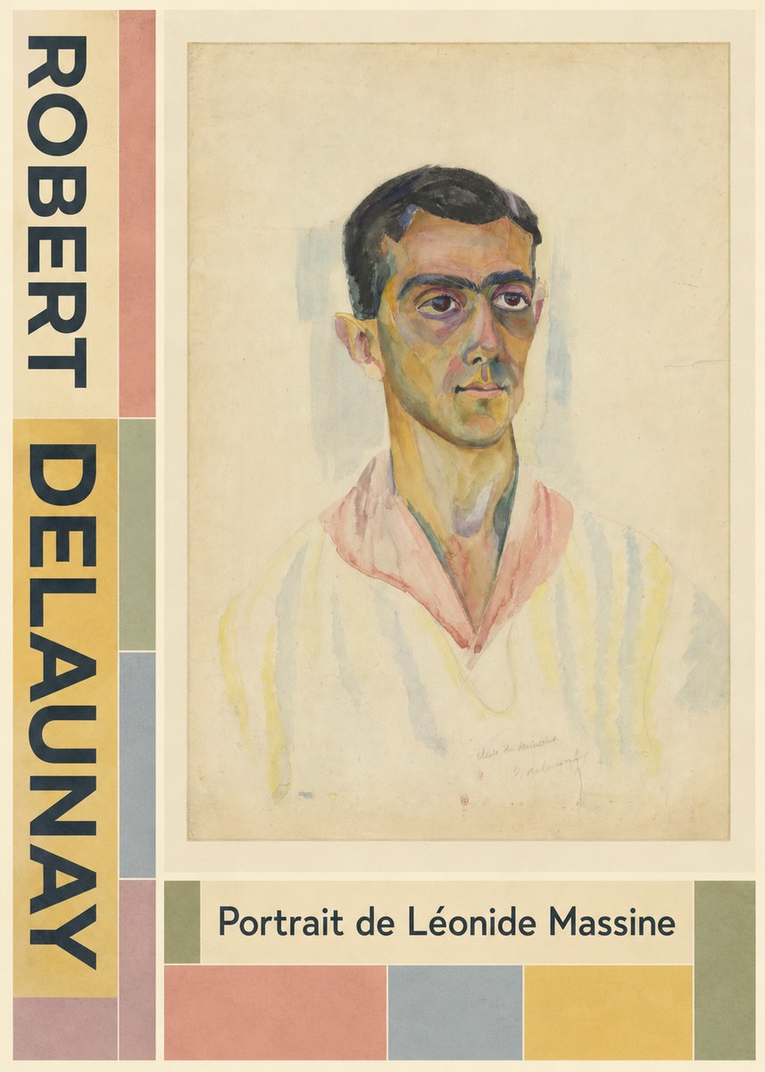 Robert Delaunay Portrait De Léonide Massine No5 - Plakat