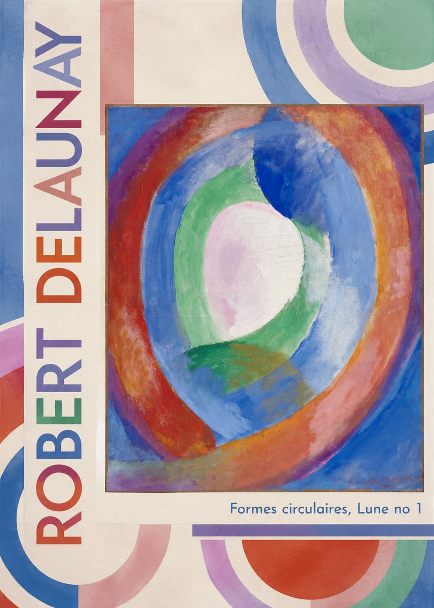 Robert Delaunay Formes Circulaires, Lune No 1 No2 - Plakat