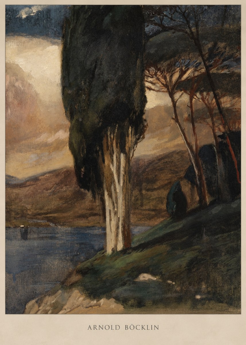 Arnold Böcklin Villa by the Sea II No2 - Plakat
