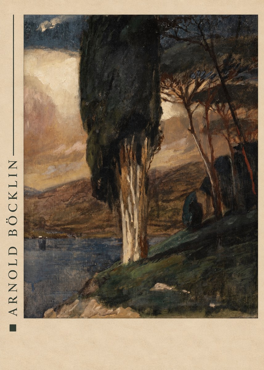 Arnold Böcklin Villa by the Sea II No4 - Plakat