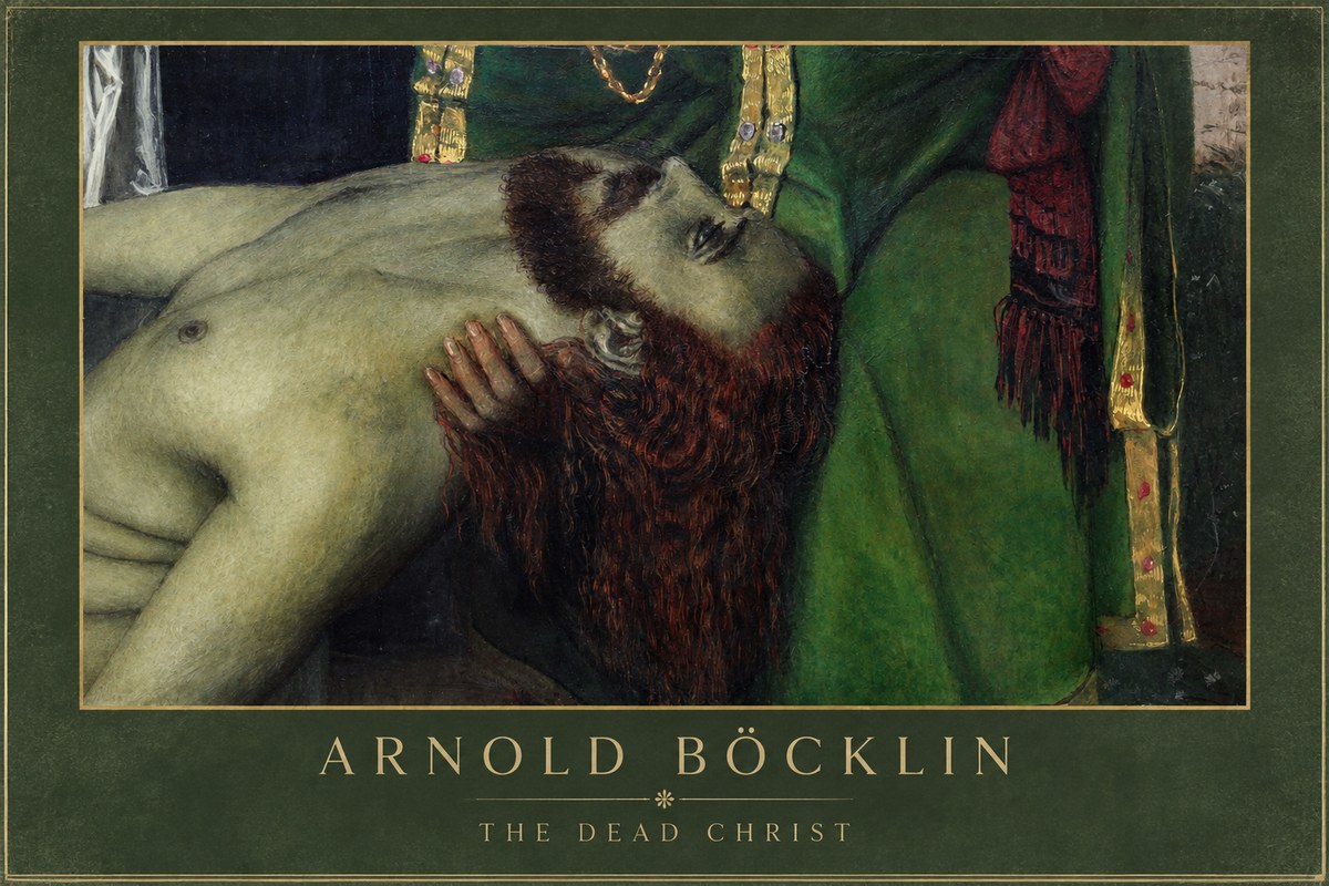 Arnold Böcklin The Dead Christ No1 - Plakat