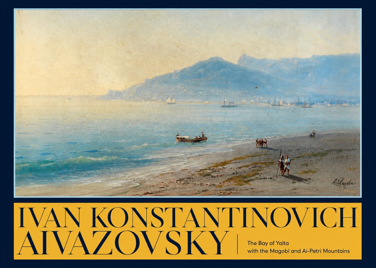 Ivan Konstantinovich Aivazovsky The Bay of Yalta with the Magobi and Ai-petri Mountains No6 - Plakat