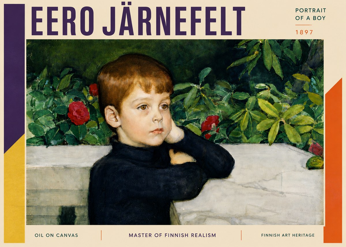 Eero Järnefelt Portrait of a Boy No3 - Plakat