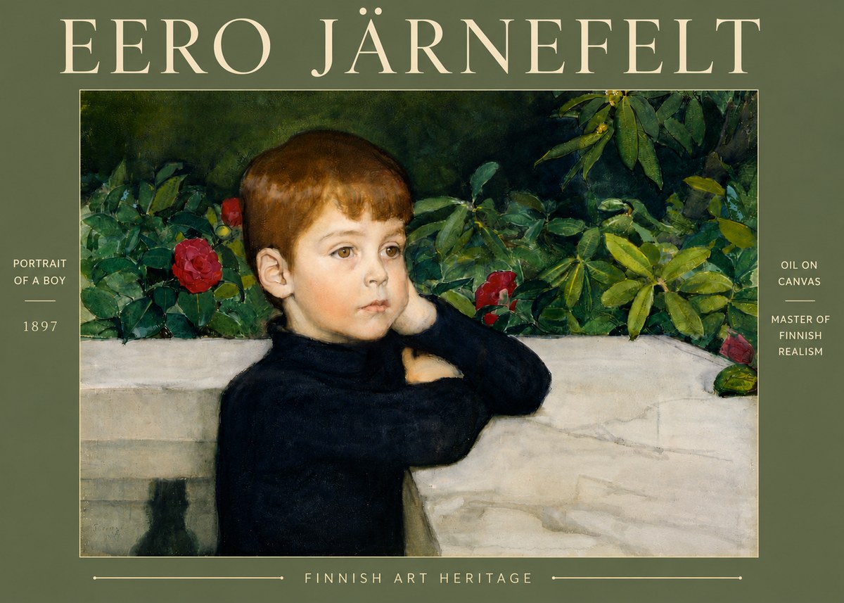 Eero Järnefelt Portrait of a Boy No4 - Plakat