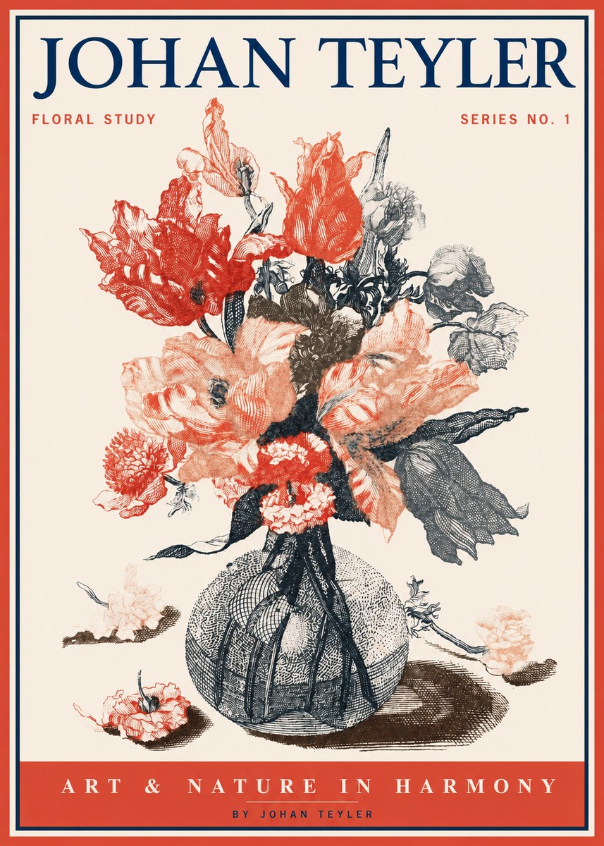 Johan Teyler Botanical Study No. 1 No2 - Plakat
