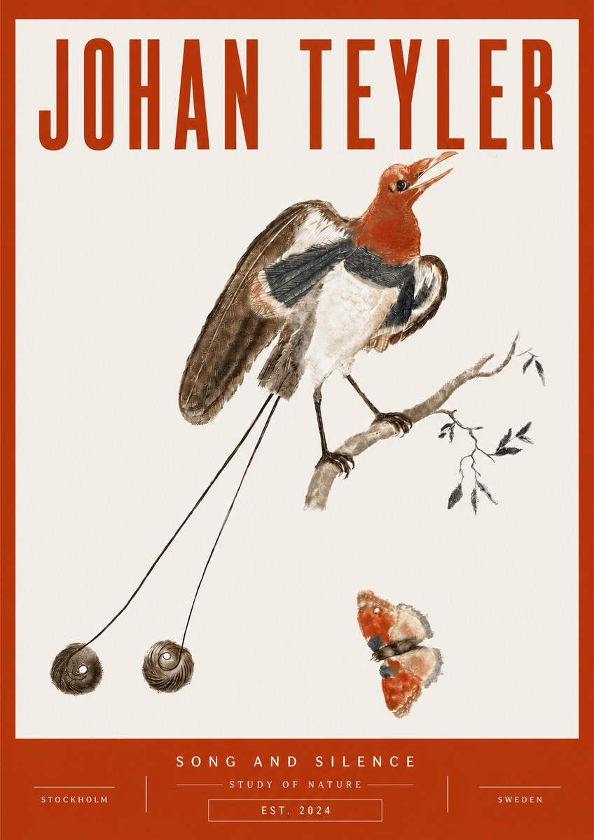 Johan Teyler Song and Silence - Study of Nature No5 - Plakat