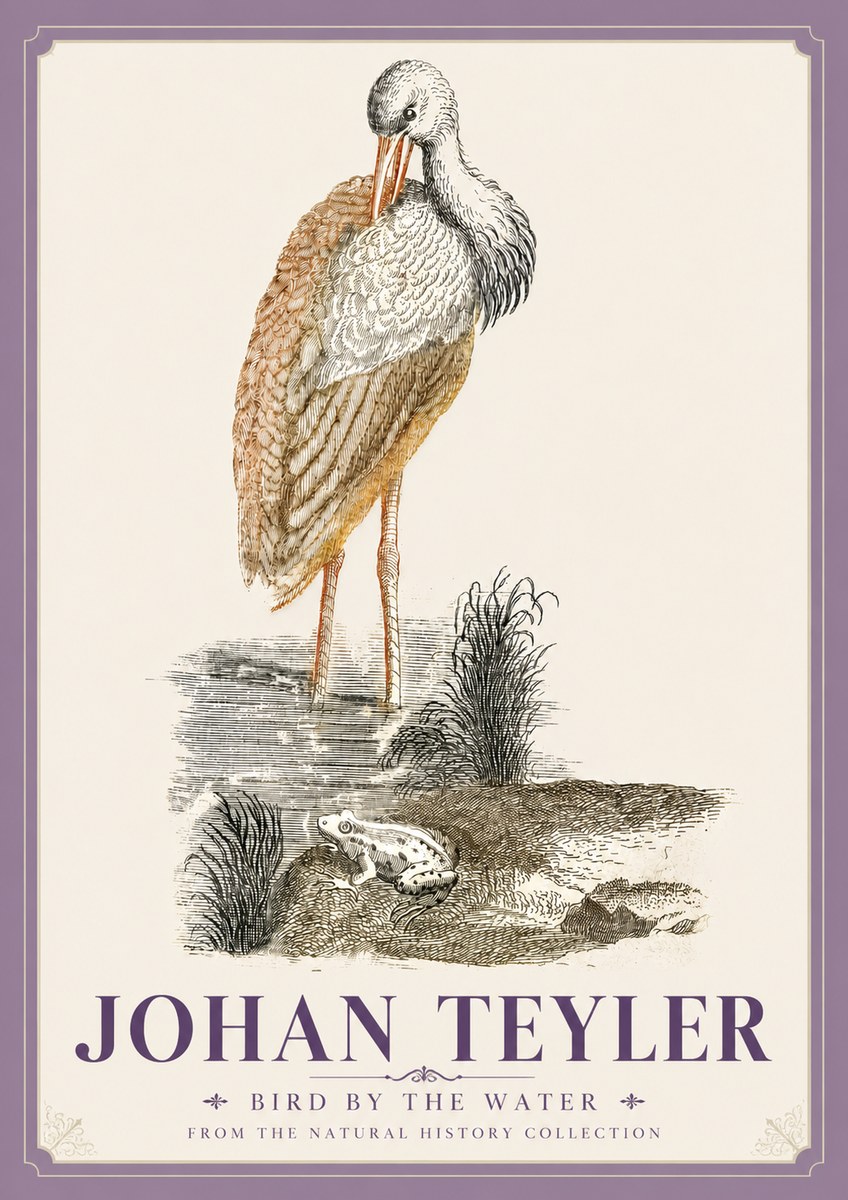 Johan Teyler Bird by the Water No5 - Plakat