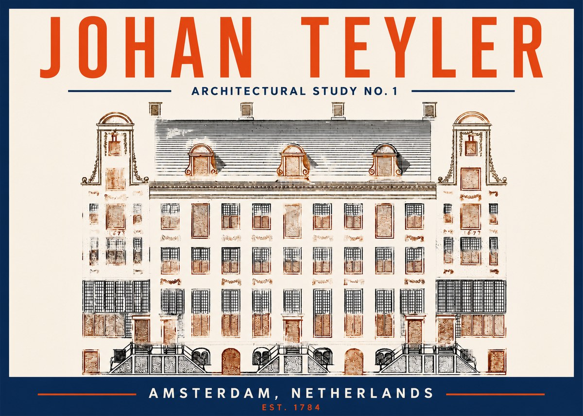 Johan Teyler Architectural Study No. 1 I No2 - Plakat