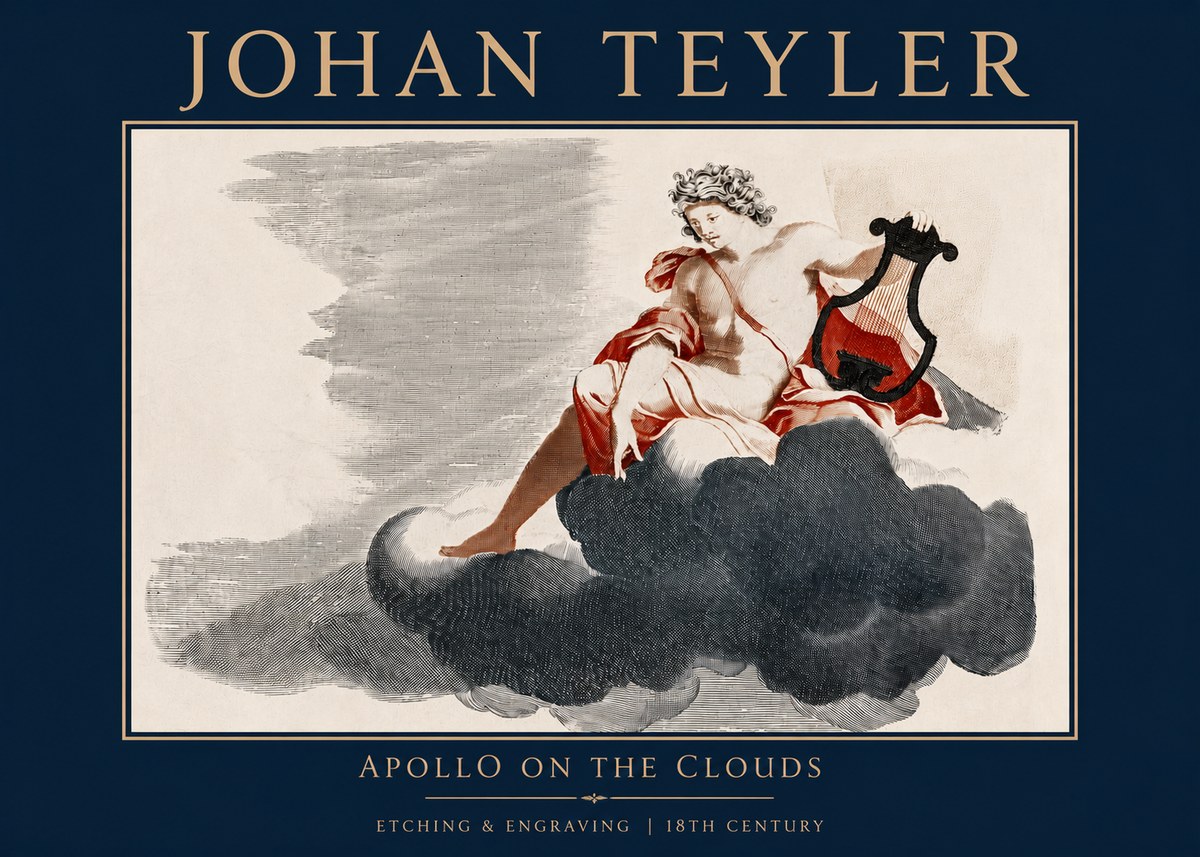 Johan Teyler Apollo on the Clouds No3 - Plakat