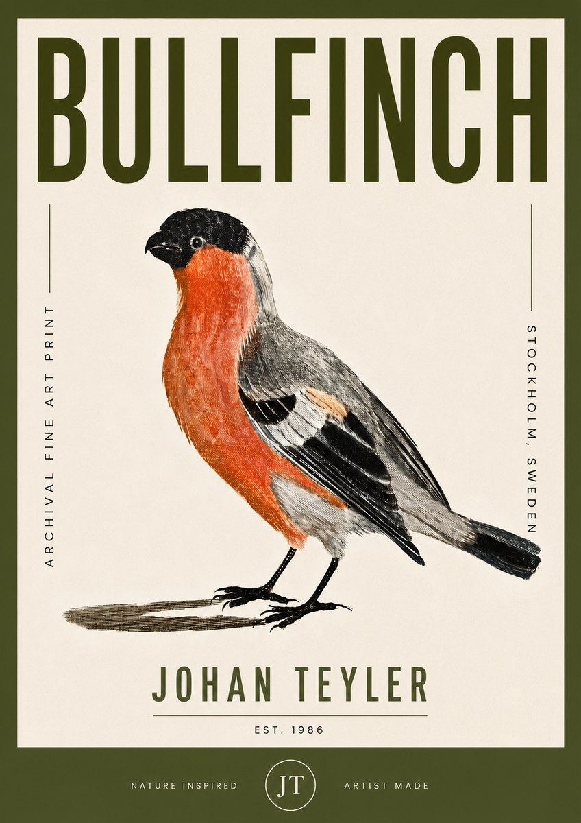 Johan Teyler Bullfinch No5 - Plakat