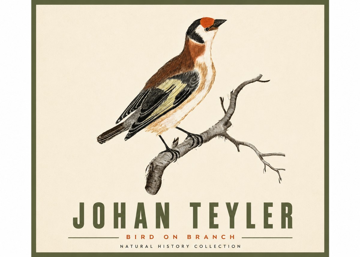 Johan Teyler Song of the Finch No5 - Plakat
