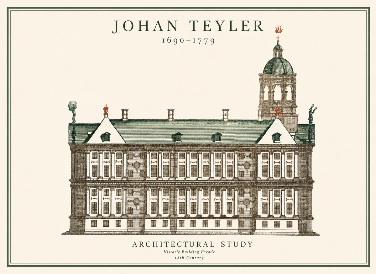 Johan Teyler Architectural Study V No1 - Plakat