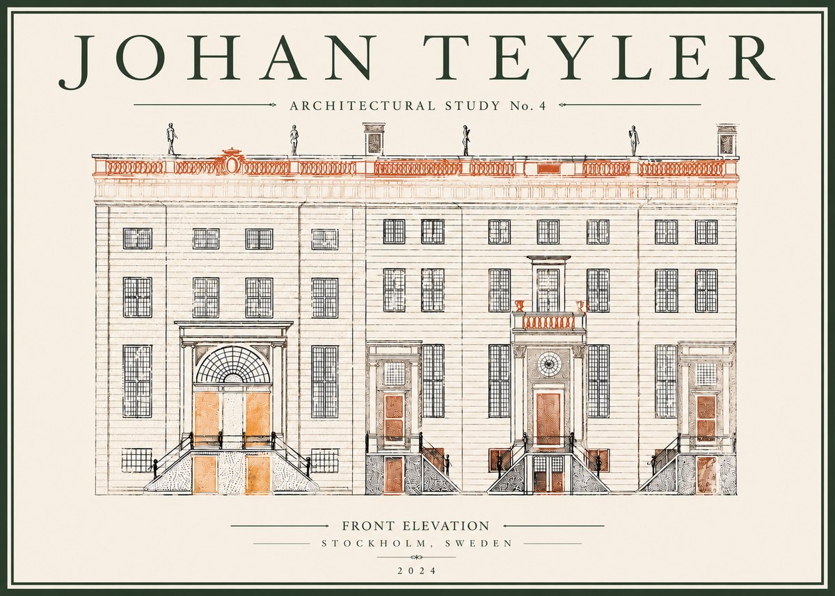 Johan Teyler Architectural Study VI No5 - Plakat