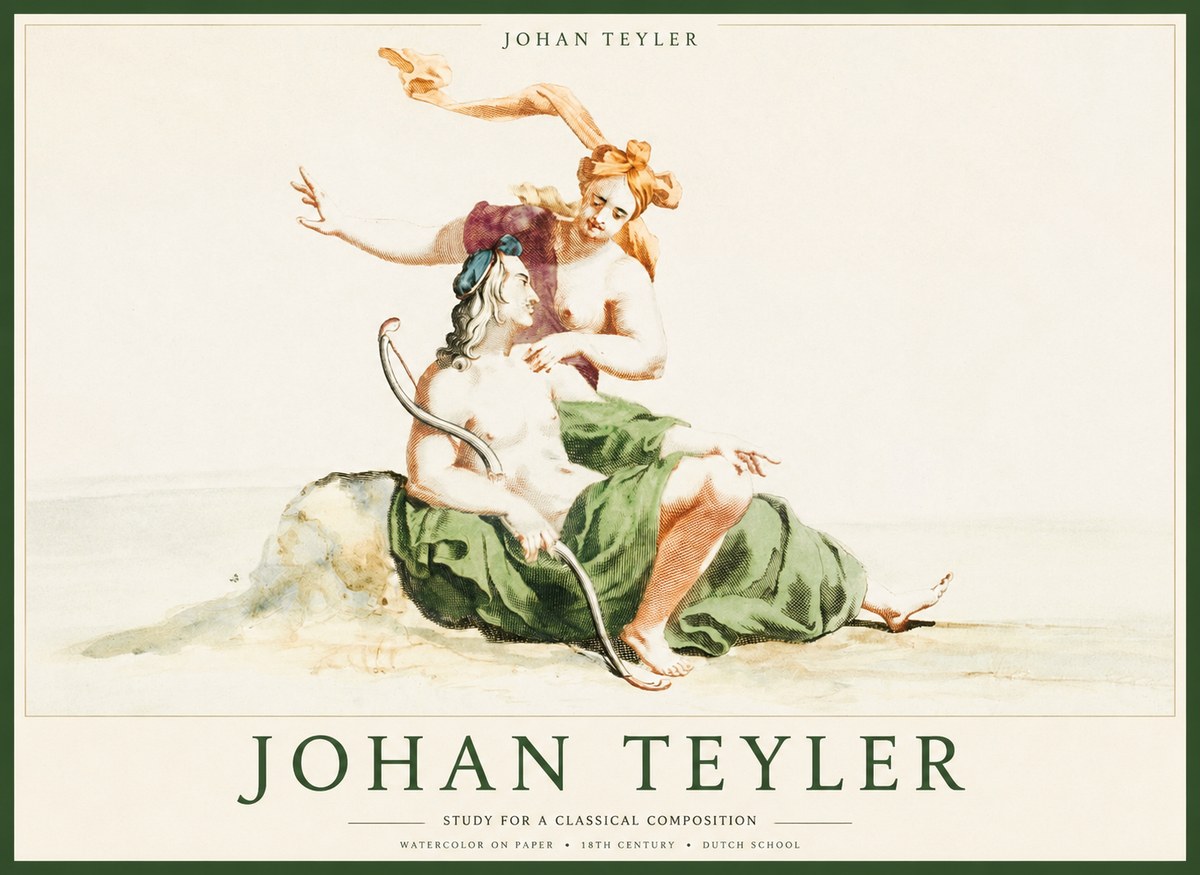 Johan Teyler Study for a Classical Composition No1 - Plakat
