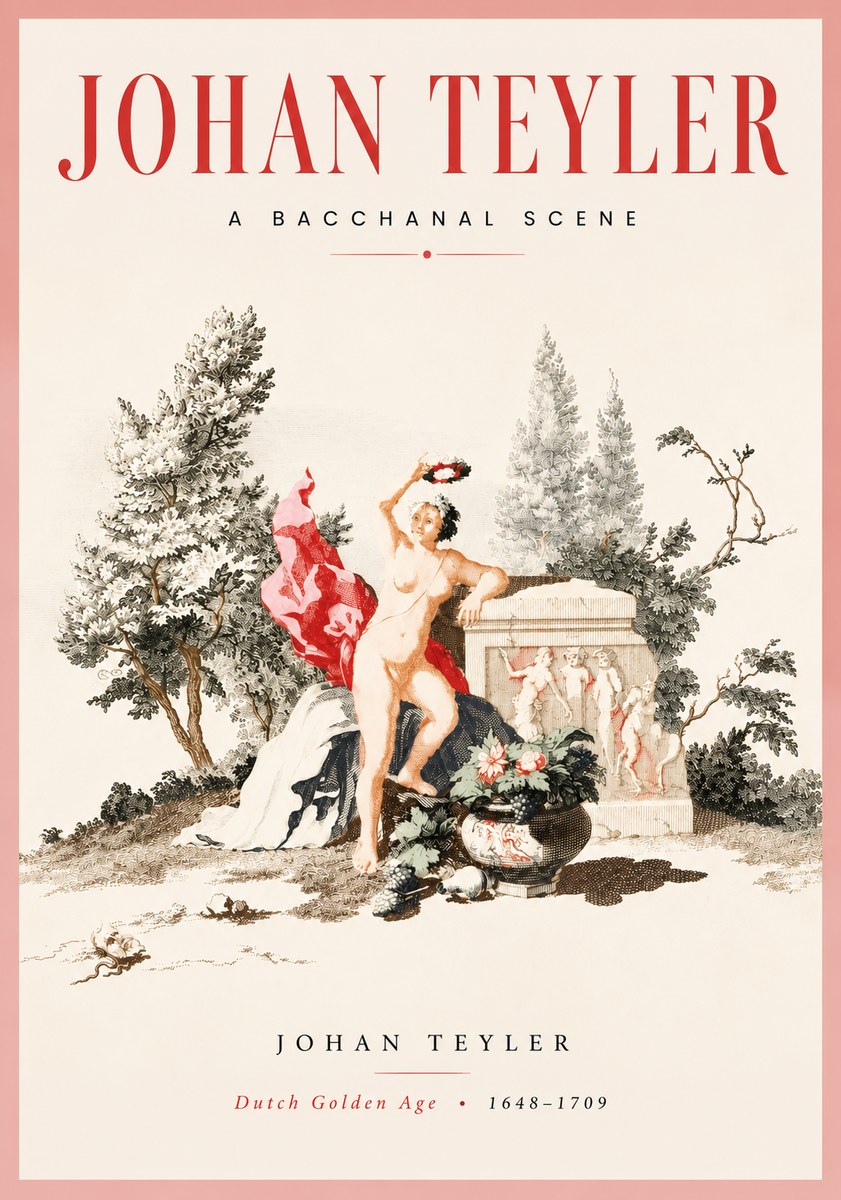 Johan Teyler A Bacchanal Scene No3 - Plakat