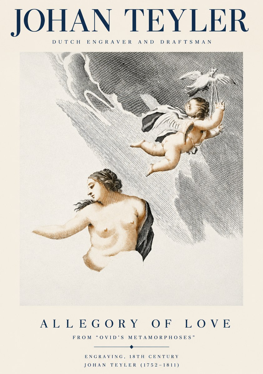 Johan Teyler Allegory of Love No3 - Plakat