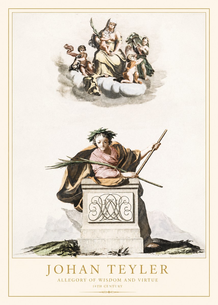 Johan Teyler Allegory of Wisdom and Virtue No1 - Plakat