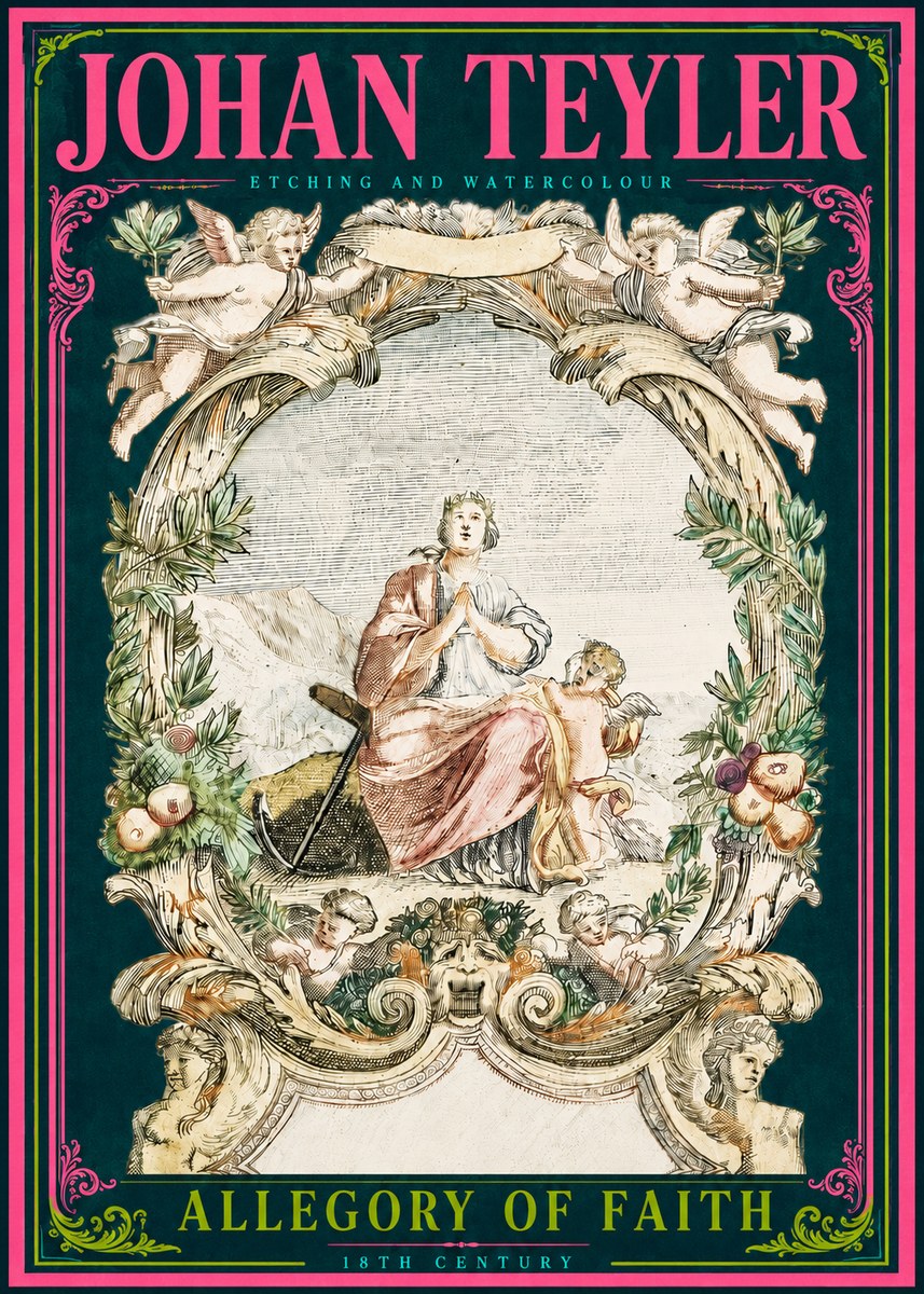 Johan Teyler Allegory of Faith No3 - Plakat