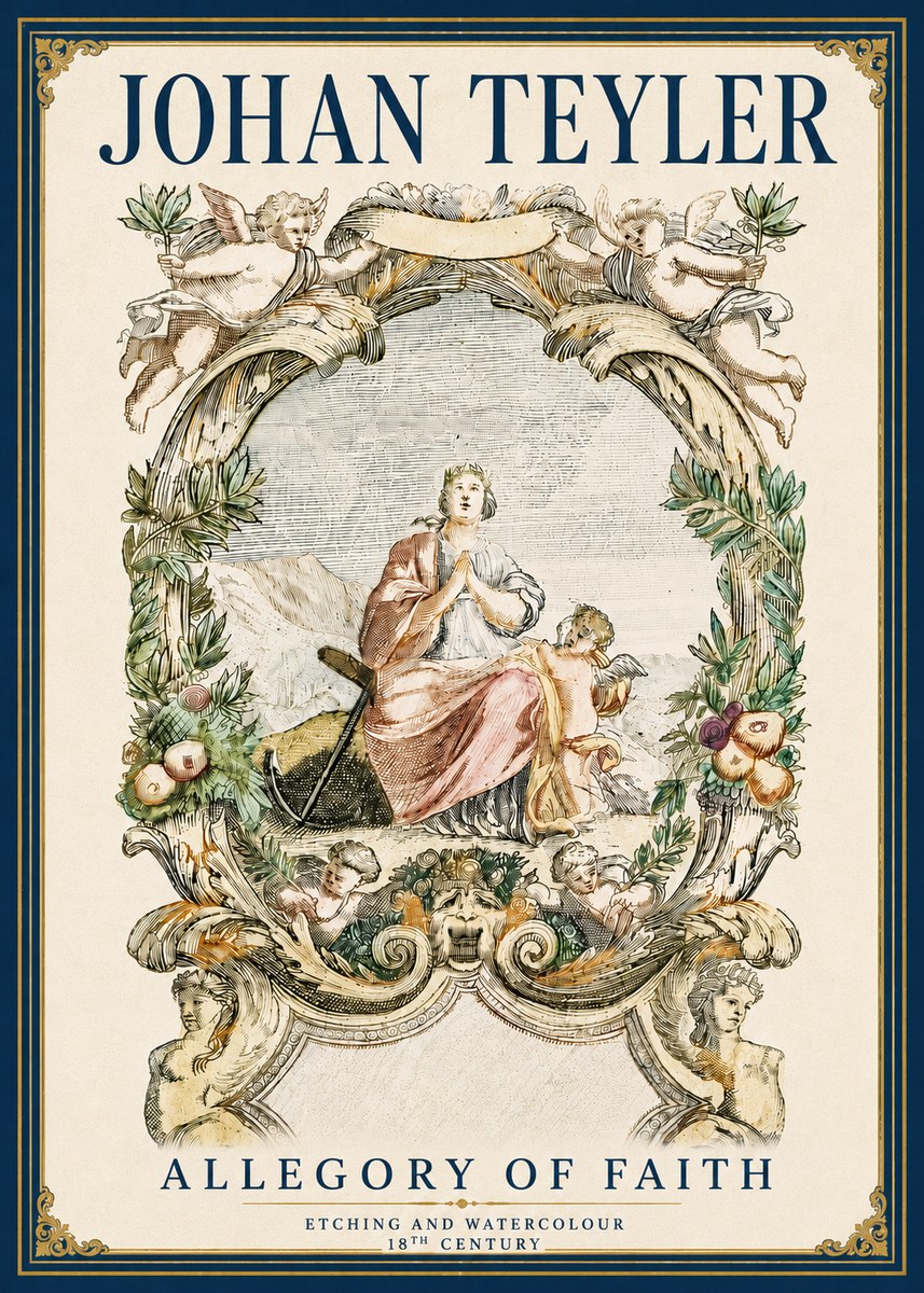 Johan Teyler Allegory of Faith No6 - Plakat