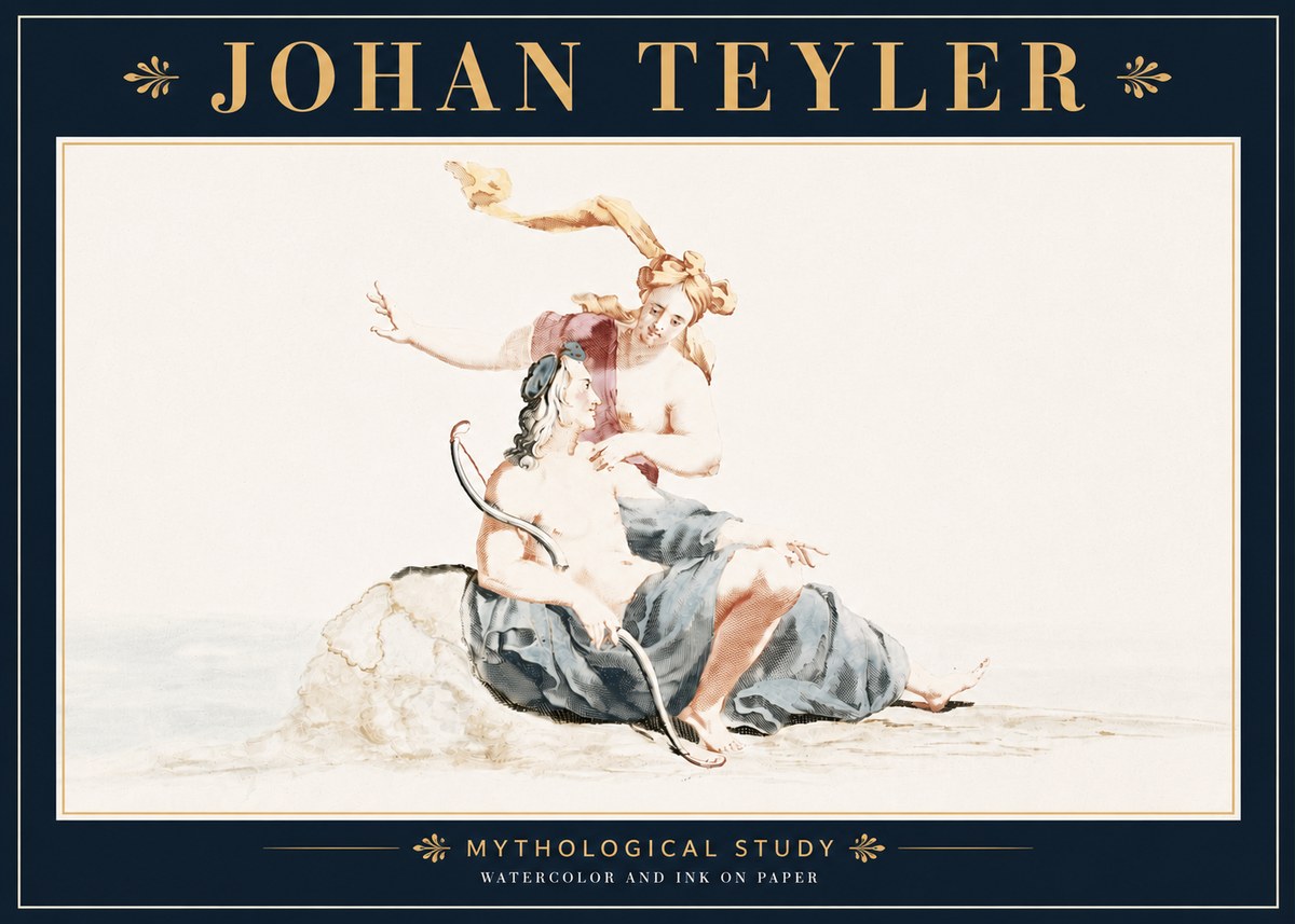 Johan Teyler Mythological Study No5 - Plakat