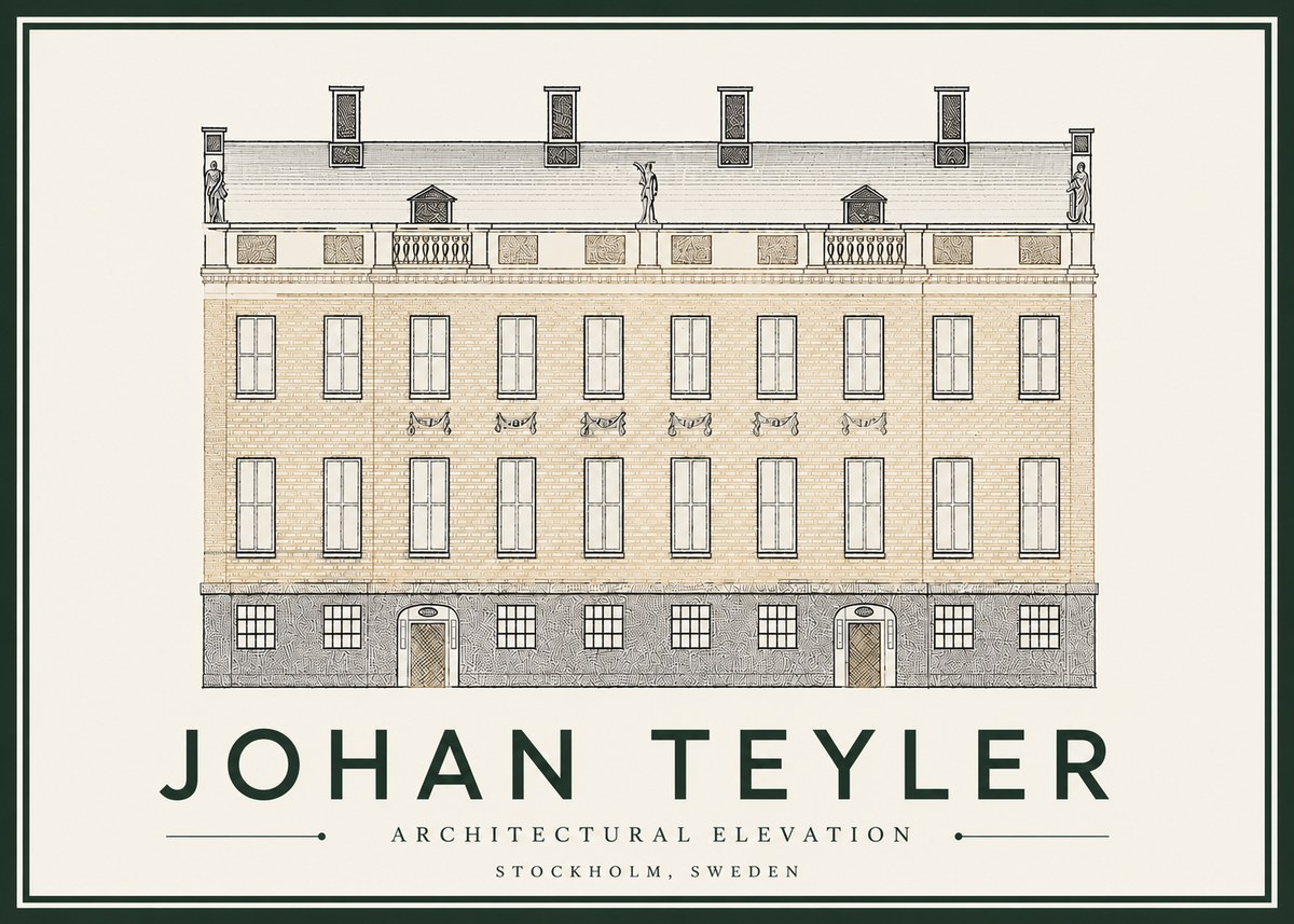 Johan Teyler Architectural Elevation No4 - Plakat