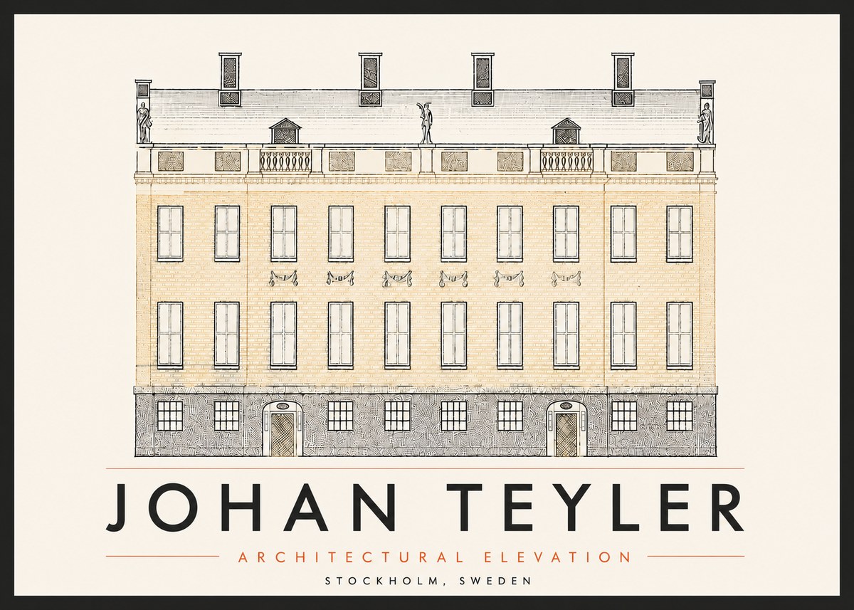 Johan Teyler Architectural Elevation No6 - Plakat