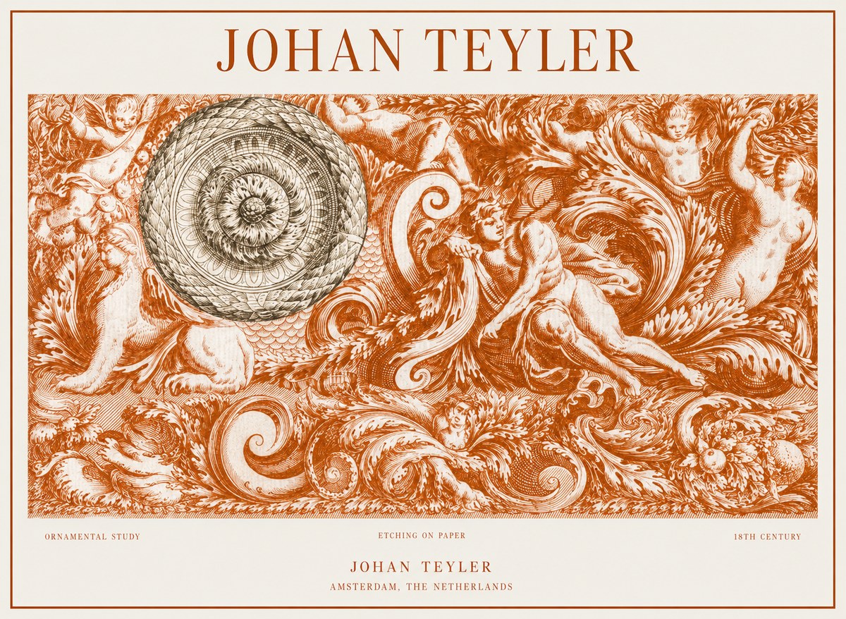 Johan Teyler Ornamental Study No1 - Plakat
