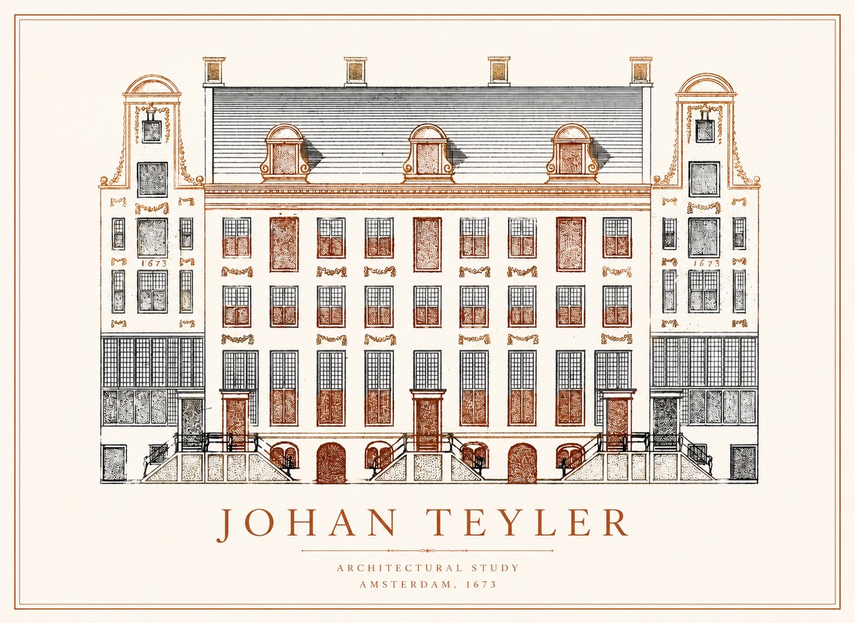 Johan Teyler Architectural Study VIII No1 - Plakat
