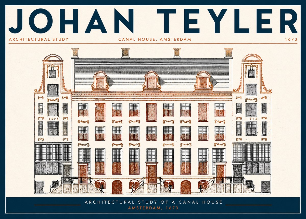 Johan Teyler Architectural Study VIII No3 - Plakat